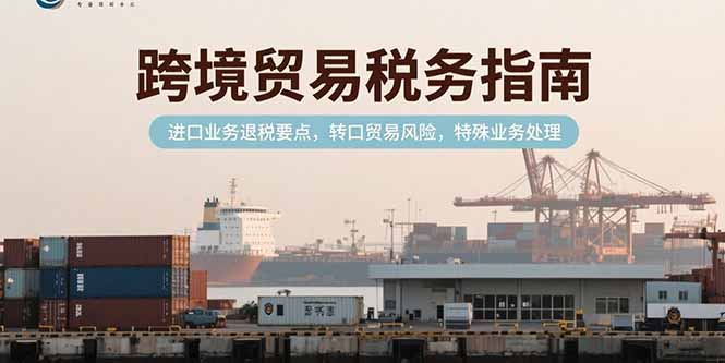 跨境贸易税务指南，进口业务退税要点，转口贸易风险，特殊业务处理-源创极客