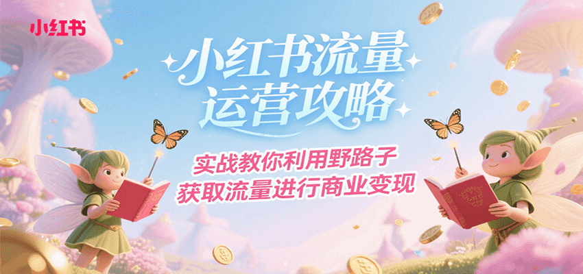 小红书流量运营攻略，实战教你利用野路子获取流量进行商业变现-源创极客