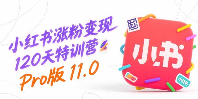 小红书涨粉变现120天特训营Pro版11.0：从0到1掌握平台运营,内容制作和变现-源创极客