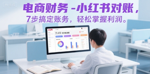 电商财务-小红书对账，7步搞定账务，轻松掌握利润-源创极客