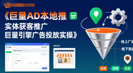 巨量AD本地推实体获客推广，巨量引擎广告投放实操-源创极客