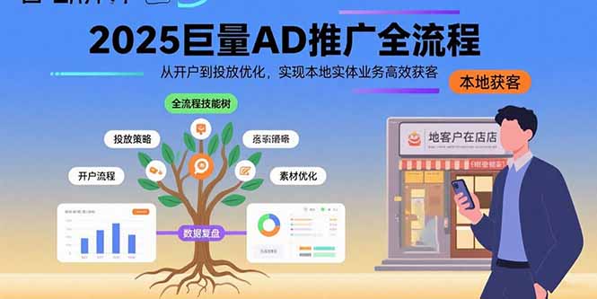 2025巨量AD推广全流程，从开户到投放优化，实现本地实体业务高效获客-源创极客