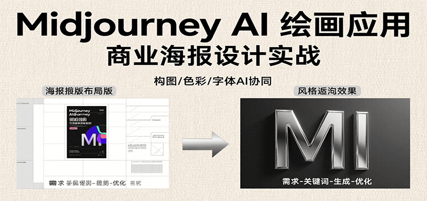 Midjourney AI绘画应用，关键词指令解析、漫画头像制作、海报设计、3D人物生成等-源创极客