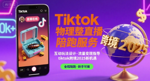 Tiktok物理整蛊直播陪跑服务-tiktok跨境2025-源创极客