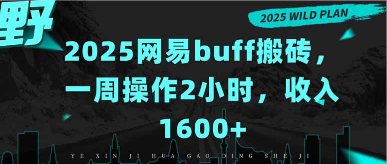 2025网易buff搬砖，一周操作2小时，收入1600+-源创极客