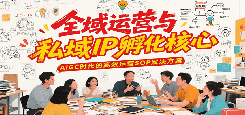 全域运营与私域IP孵化核心，AIGC时代的高效运营SOP解决方案-源创极客
