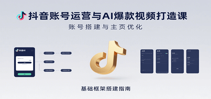 图片[1]-抖音账号运营与AI爆款视频打造课：含账号搭建、运营及多种AI特效视频制作方法-源创极客