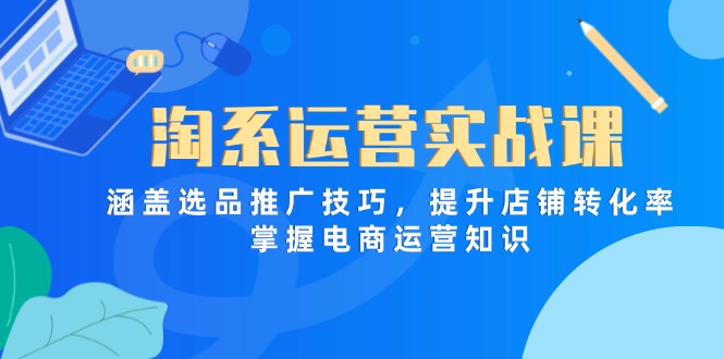淘系运营实战课，涵盖选品推广技巧，提升店铺转化率，掌握电商运营知识-源创极客