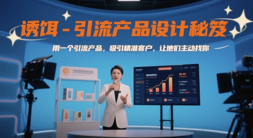诱饵-引流产品设计秘笈，用一个引流产品，吸引精准客户，让他们主动找你-源创极客