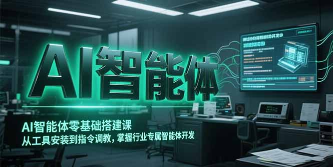 AI智能体零基础搭建课，从工具安装到指令调教，掌握行业专属智能体开发...-源创极客