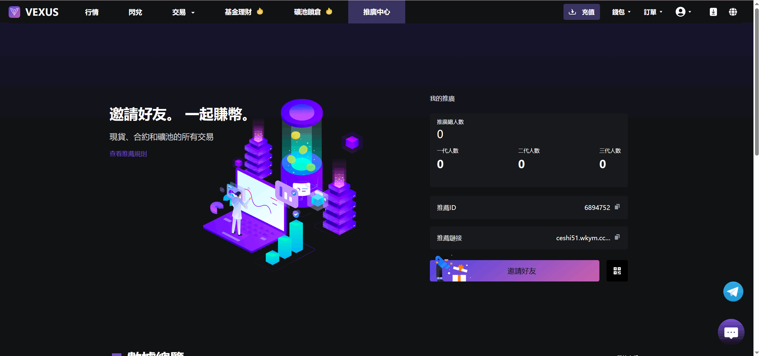Vexus多语言虚拟货币交易所/java交易所源码/模拟账户+现货交易+永续合约+交割合约+基金理财+锁仓挖矿+质押贷款+闪兑-源创极客