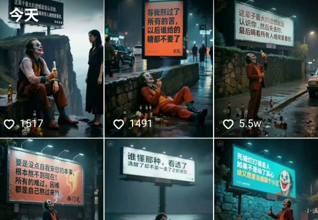 一条视频竟然15W赞！用AI制作小丑自嘲扎心文案视频，当下非常火爆的短视频流量神器-源创极客