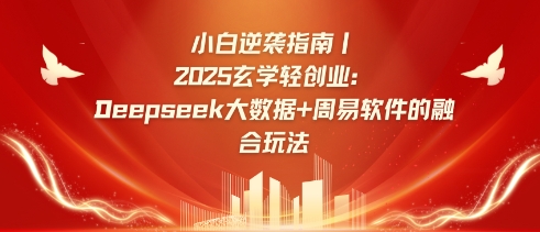小白逆袭指南，2025玄学轻创业：Deepseek大数据+周易算法的融合玩法-源创极客