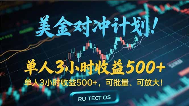 长久稳定的撸美金项目，平均3小时收入 500+，可公司实地考察实地操作！-源创极客