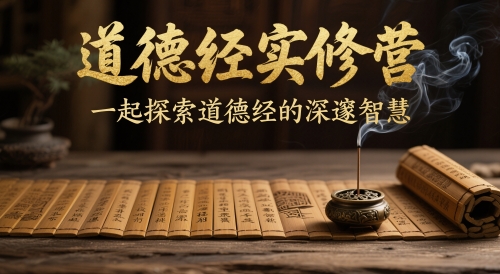 道德经实修营，一起探索道德经的深邃智慧-源创极客