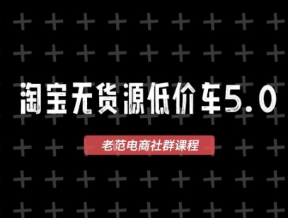 淘宝无货源2025VIP教程，​最新的淘宝无货源课程，1688代发，蓝海选品，零成本创业首选-源创极客