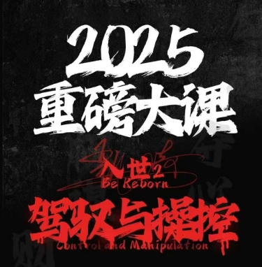 2025重磅大课，入世2，驾驭与控制-源创极客