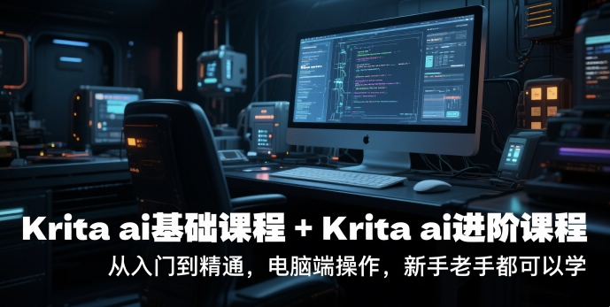 krita ai基础课程+Krita ai进阶课程，从入门到精通，电脑端操作，新手老手都可以学-源创极客