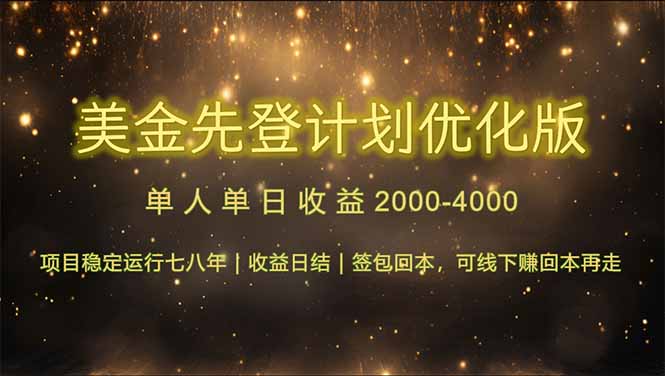 连续7-8年创单日收益冠军项目，日收益$600-1200-源创极客