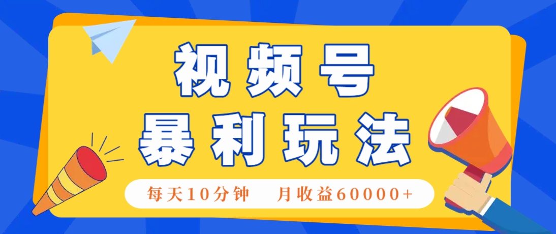 视频号AI赚钱法，每天只需10分钟，月入6万+！(超详细拆解)-源创极客