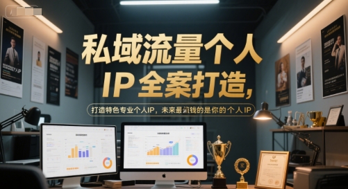 私域流量个人IP全案打造，打造特色专业个人IP，未来最值钱的是你的个人IP-源创极客