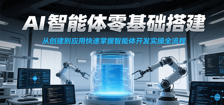 AI智能体零基础搭建实操课，从创建到应用快速掌握智能体开发全流程！-源创极客