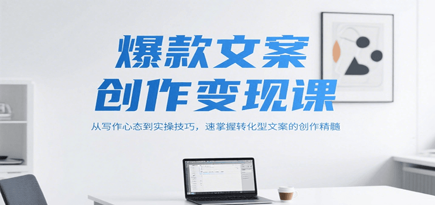 爆款文案创作变现课，从写作心态到实操技巧，速掌握转化型文案的创作精髓-源创极客