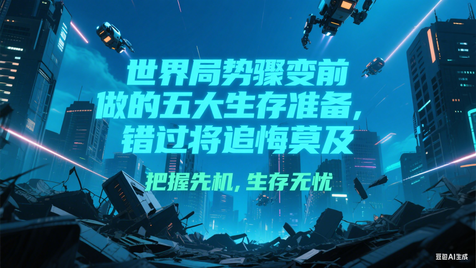 付费文章《世界局势骤变前必做的五大生存准备，错过将追悔莫及》-源创极客