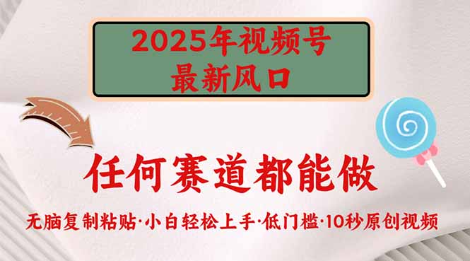 2025年视频号新风口，低门槛只需要无脑执行-源创极客