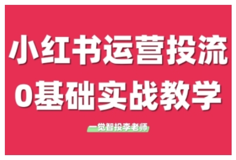 小红书运营投流，小红书广告投放从0到1的实战课，学完即可开始投放(更新)-源创极客
