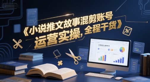 小说推文故事混剪账号运营实操，全程干货-源创极客