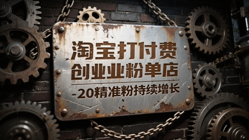 淘宝打付费创业粉单店每天稳定10-20精准粉持续增长【揭秘】-源创极客