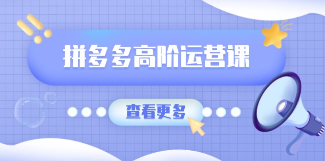 拼多多高阶运营课：极致群爆款玩法，轻付费无尽复制，打造单品爆款之路-源创极客