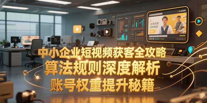 中小企业短视频获客全攻略，算法规则深度解析，账号权重提升秘籍-源创极客