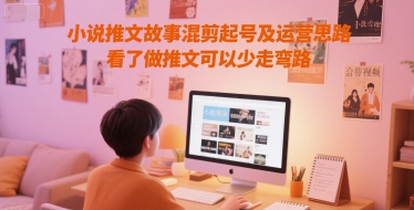 小说推文故事混剪起号及运营思路，看了做推文可以少走弯路-源创极客