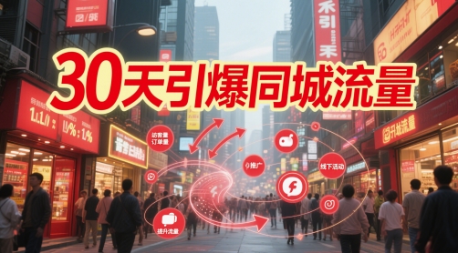 30天引爆同城流量：团购篇 认知篇 流量篇 来客篇 达人篇 老板人设IP篇 投流篇-源创极客